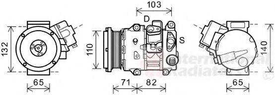 VAN WEZEL 5300K659 Компрессор, кондиционер