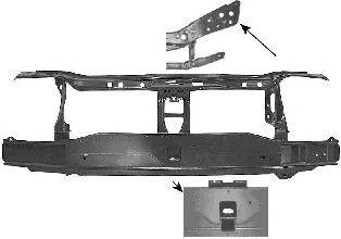 VAN WEZEL 4339678 Облицовка передка