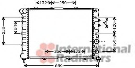 VAN WEZEL 01002057 Радиатор, охлаждение двигателя