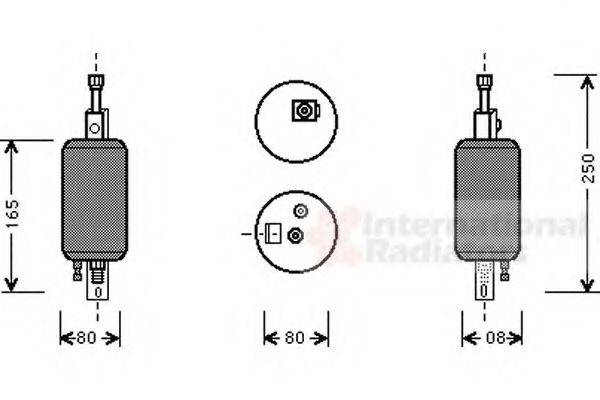 VAN WEZEL 0100D001 Осушитель, кондиционер