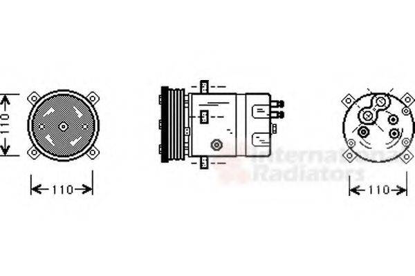 VAN WEZEL 0100K071 Компрессор, кондиционер