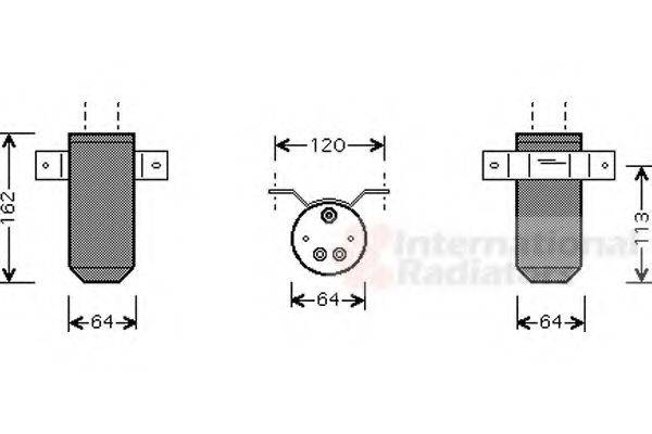 VAN WEZEL 0200D039 Осушитель, кондиционер