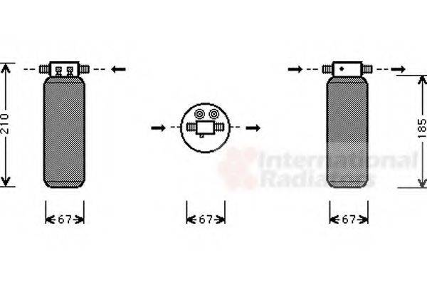 VAN WEZEL 0200D145 Осушитель, кондиционер