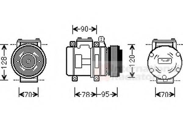 VAN WEZEL 0200K028 Компрессор, кондиционер