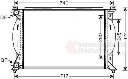 VAN WEZEL 03002195 Радиатор, охлаждение двигателя