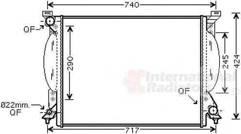 VAN WEZEL 03002204 Радиатор, охлаждение двигателя