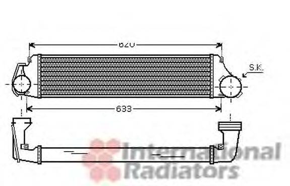 VAN WEZEL 03004224 Интеркулер