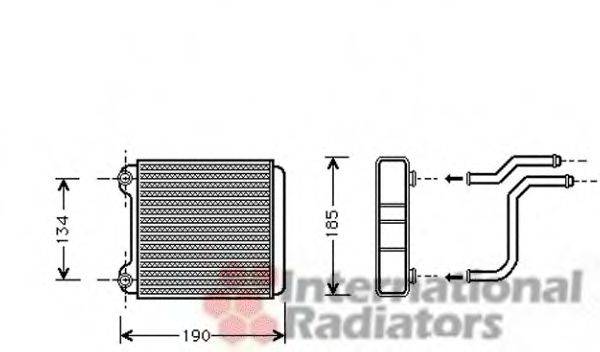 VAN WEZEL 03006183 Теплообменник, отопление салона