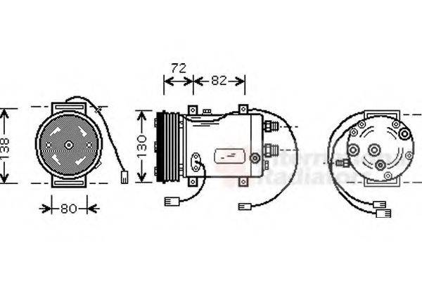 VAN WEZEL 0300K179 Компрессор, кондиционер