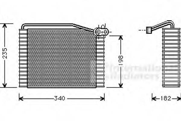 VAN WEZEL 0300V149 Испаритель, кондиционер