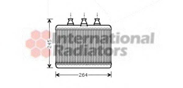 VAN WEZEL 06006271 Теплообменник, отопление салона