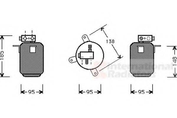 VAN WEZEL 0600D001 Осушитель, кондиционер