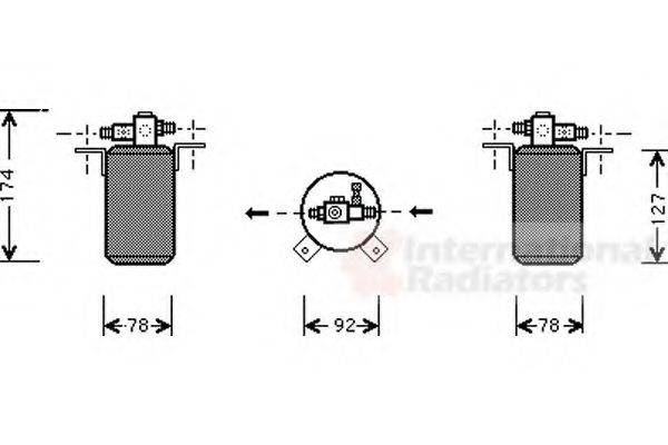 VAN WEZEL 0600D021 Осушитель, кондиционер