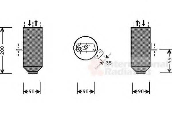 VAN WEZEL 0600D217 Осушитель, кондиционер