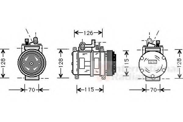 VAN WEZEL 0600K227 Компрессор, кондиционер