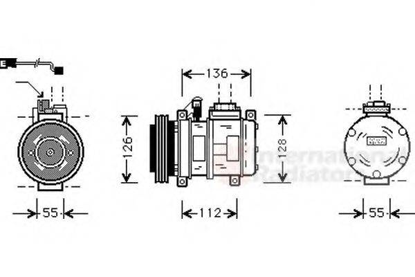 VAN WEZEL 0600K228 Компрессор, кондиционер