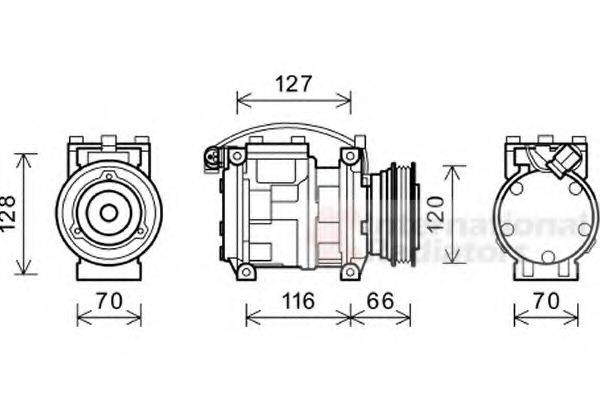 VAN WEZEL 0600K232 Компрессор, кондиционер