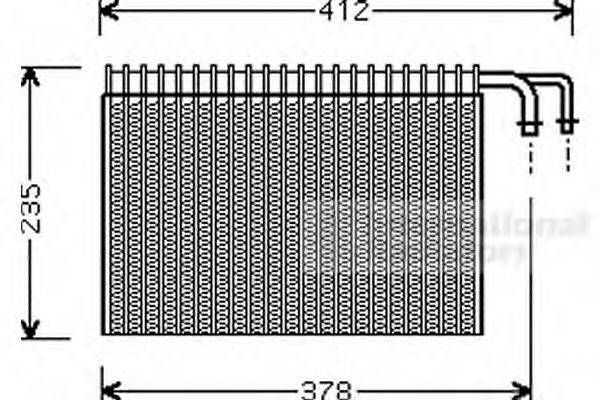 VAN WEZEL 0600V268 Испаритель, кондиционер