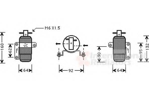 VAN WEZEL 0700D060 Осушитель, кондиционер