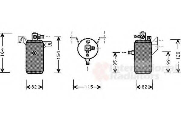 VAN WEZEL 0900D014 Осушитель, кондиционер