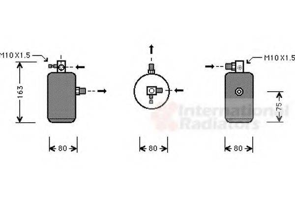 VAN WEZEL 0900D162 Осушитель, кондиционер