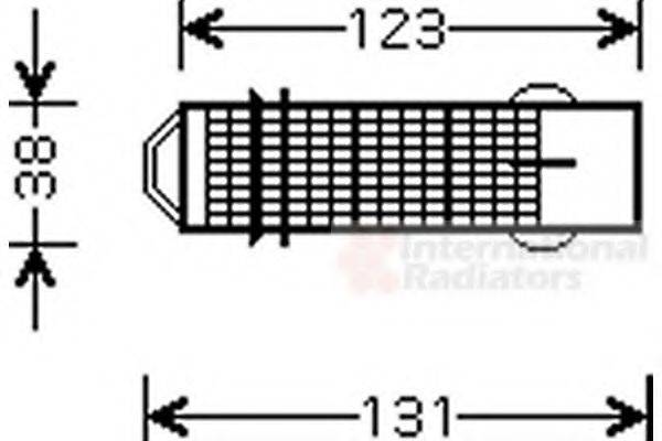 VAN WEZEL 0900D224 Осушитель, кондиционер
