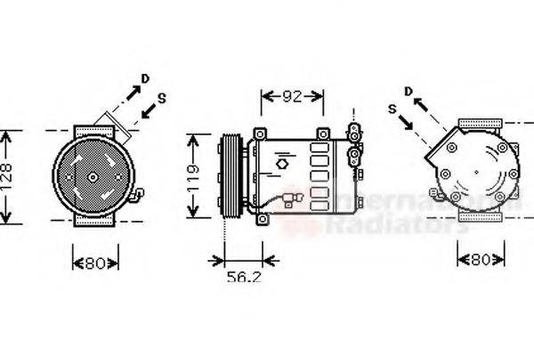 VAN WEZEL 0900K032 Компрессор, кондиционер