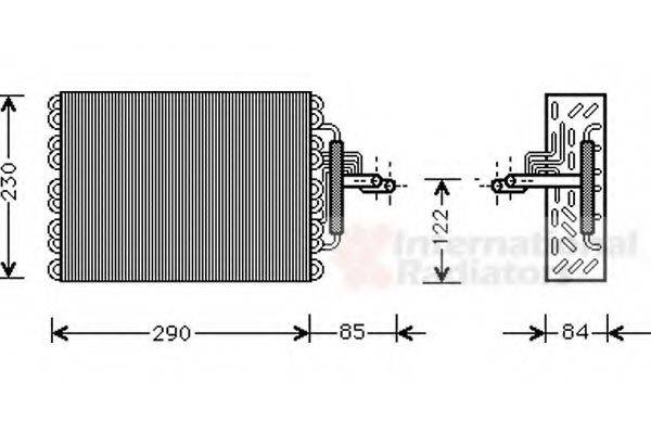 VAN WEZEL 0900V016 Испаритель, кондиционер