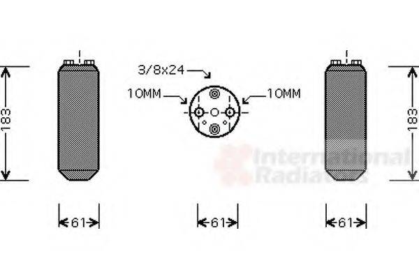 VAN WEZEL 1300D231 Осушитель, кондиционер