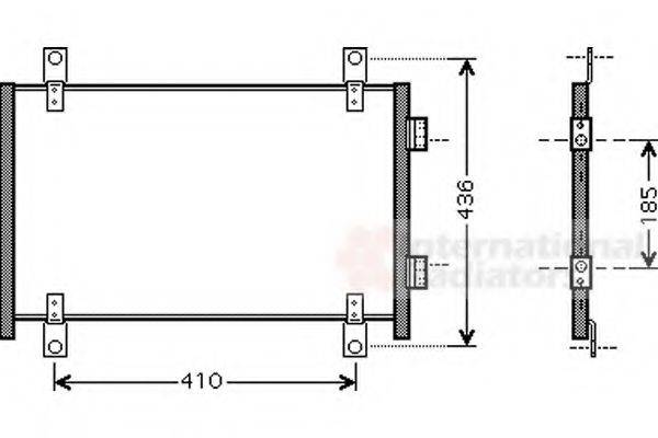 VAN WEZEL 17005302 Конденсатор, кондиционер