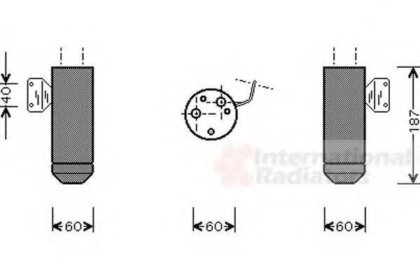 VAN WEZEL 1700D075 Осушитель, кондиционер