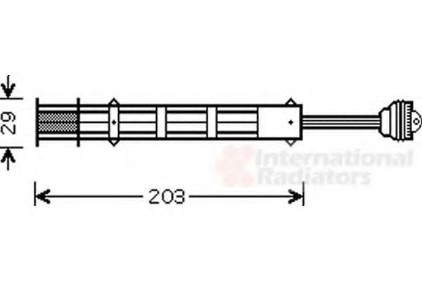 VAN WEZEL 1700D282 Осушитель, кондиционер