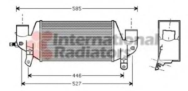 VAN WEZEL 18004313 Интеркулер