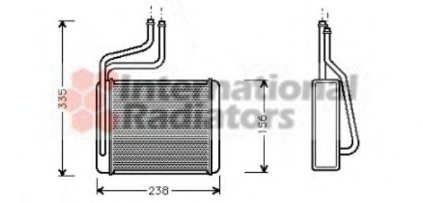 VAN WEZEL 18006286 Теплообменник, отопление салона