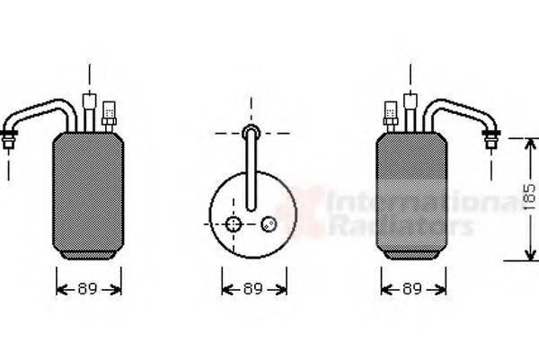 VAN WEZEL 1800D017 Осушитель, кондиционер