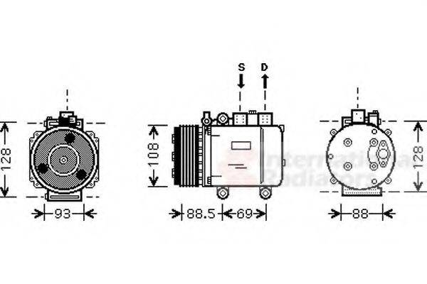 VAN WEZEL 1800K174 Компрессор, кондиционер