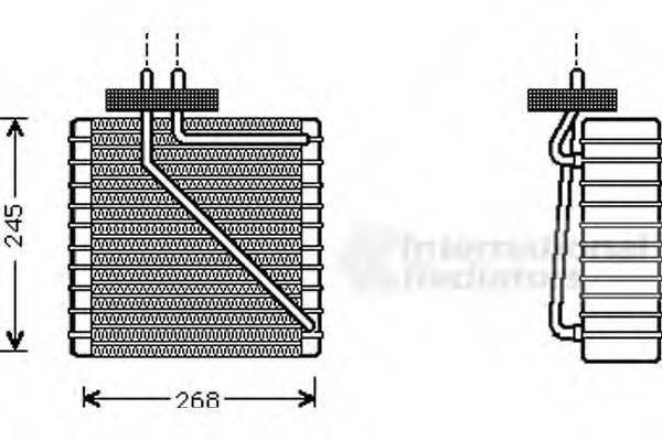 VAN WEZEL 1800V270 Испаритель, кондиционер