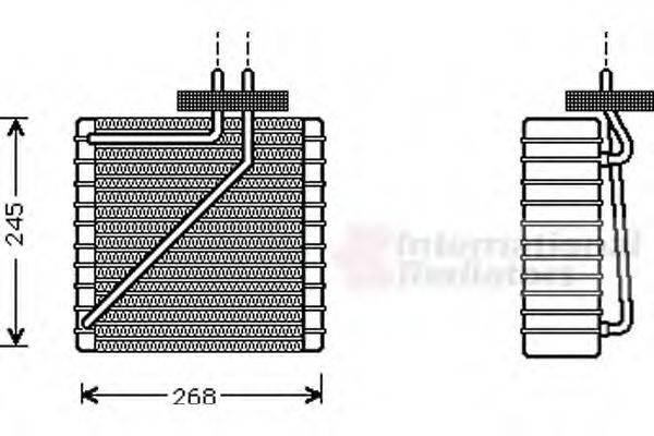 VAN WEZEL 1800V271 Испаритель, кондиционер