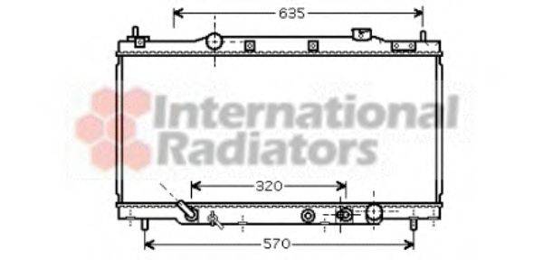 VAN WEZEL 25002166 Радиатор, охлаждение двигателя