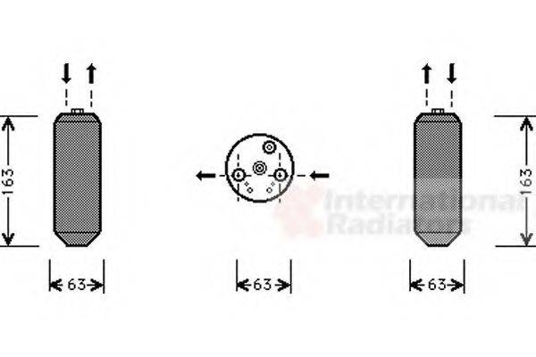 VAN WEZEL 2500D103 Осушитель, кондиционер