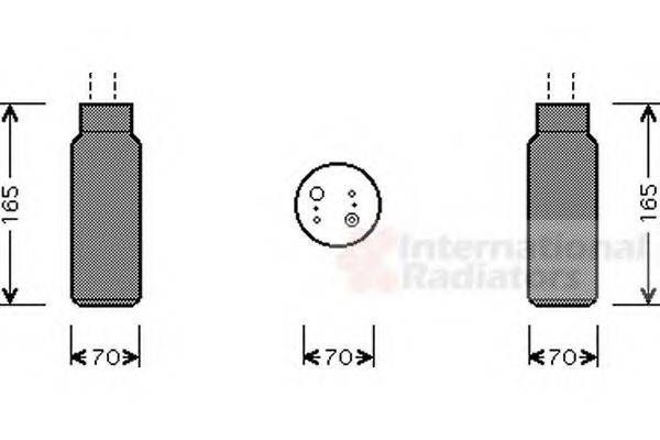 VAN WEZEL 2500D115 Осушитель, кондиционер