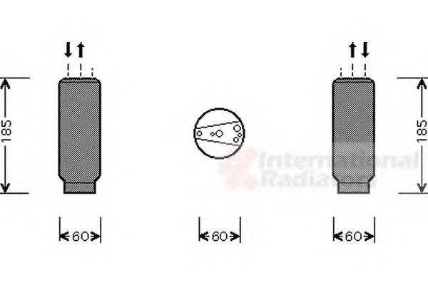 VAN WEZEL 2500D117 Осушитель, кондиционер