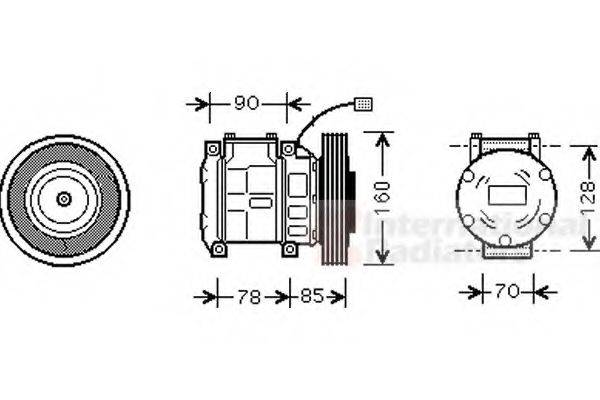 VAN WEZEL 2500K019 Компрессор, кондиционер