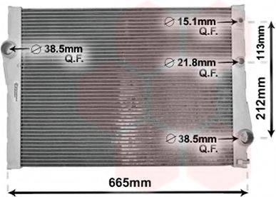 VAN WEZEL 06002471 Радиатор, охлаждение двигателя