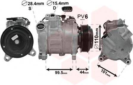 VAN WEZEL 0600K493 Компрессор, кондиционер