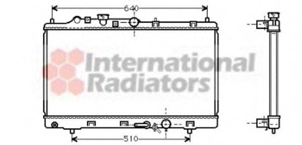 VAN WEZEL 27002154 Радиатор, охлаждение двигателя