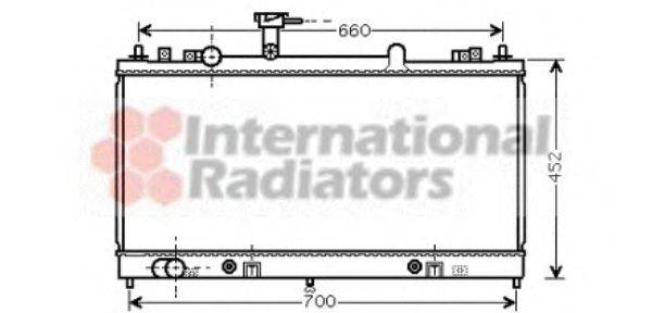 VAN WEZEL 27002163 Радиатор, охлаждение двигателя