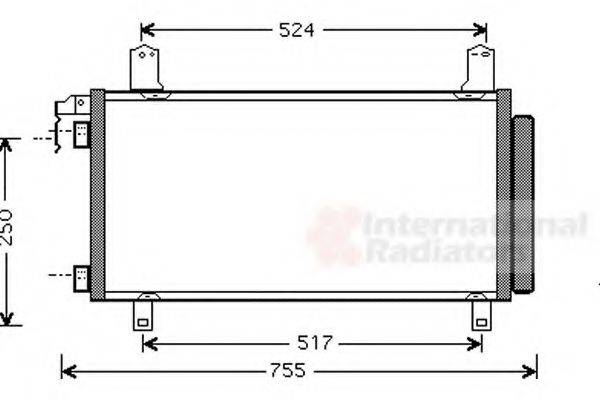 VAN WEZEL 27005158 Конденсатор, кондиционер