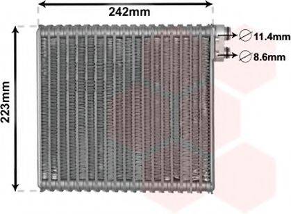 VAN WEZEL 1700V421 Испаритель, кондиционер