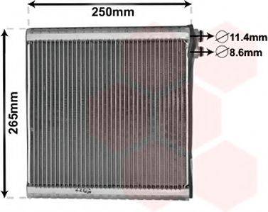 VAN WEZEL 1700V442 Испаритель, кондиционер